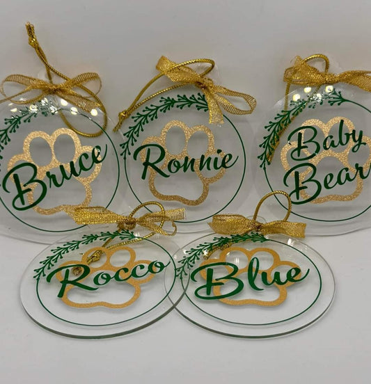 Personalised Christmas Flat Baubles